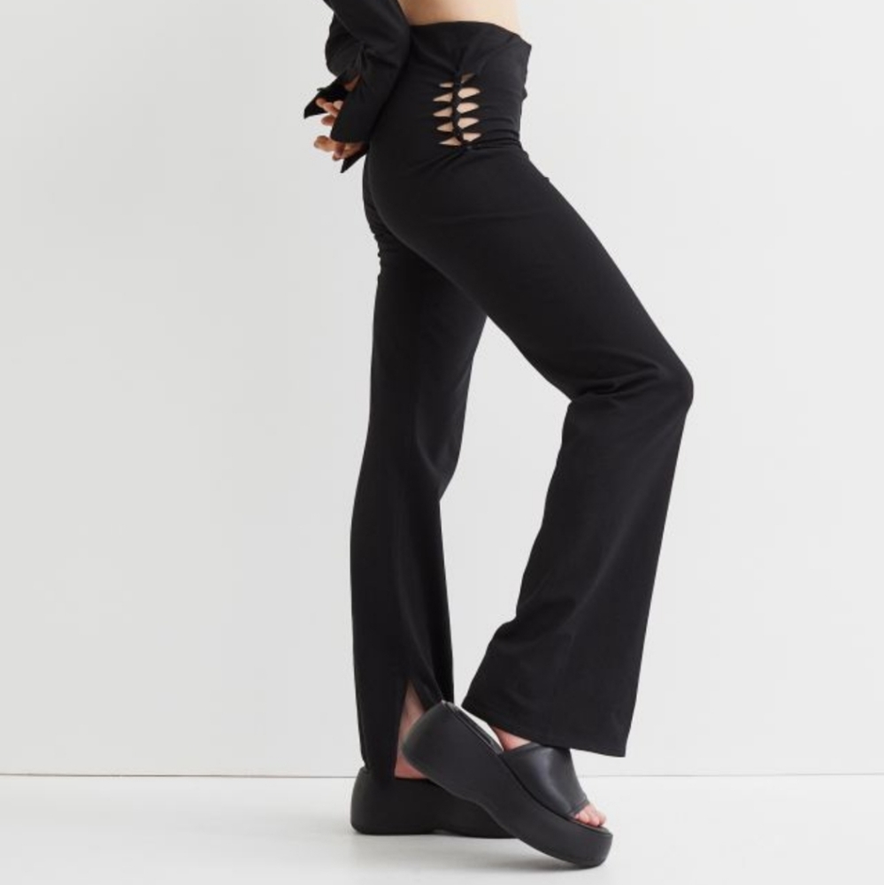 NWT Cut Out Pants with Flare